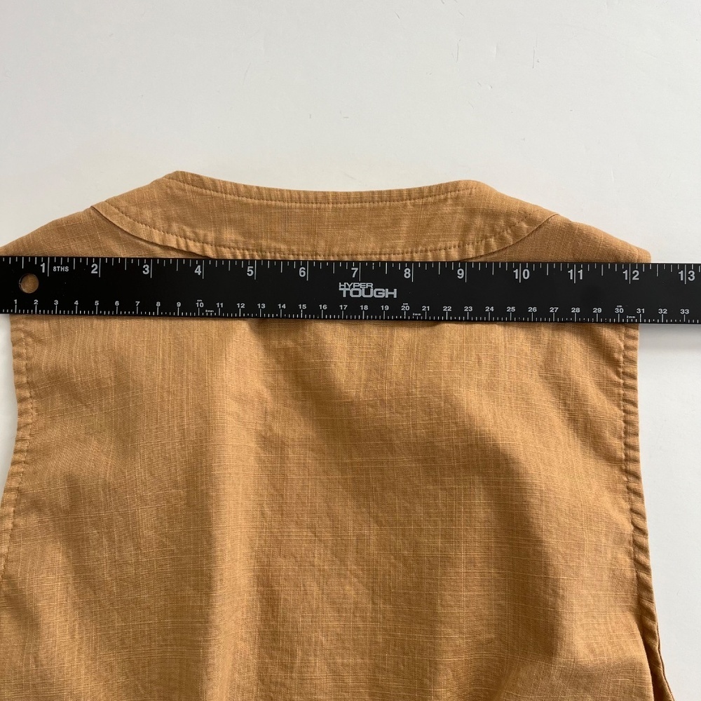 Nine West Mustard V-Neck Tiered Mini Dress - Picture 6 of 8